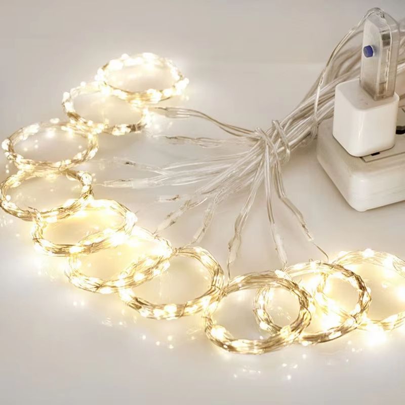 3M LED Curtain Fairy Lights  Warm  Festive Icicle String Lights For Christmas Weddings And Home Dec 3