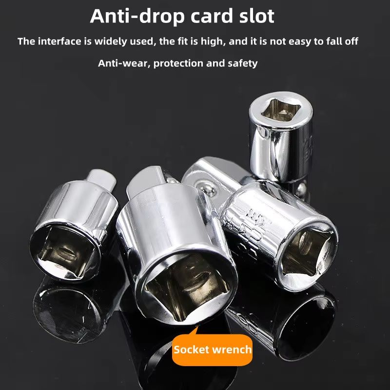 CRV Chrome Vanadium Steel Socket Adapter Set  12 To 38 To 14 Ratchet Wrench Converter 3