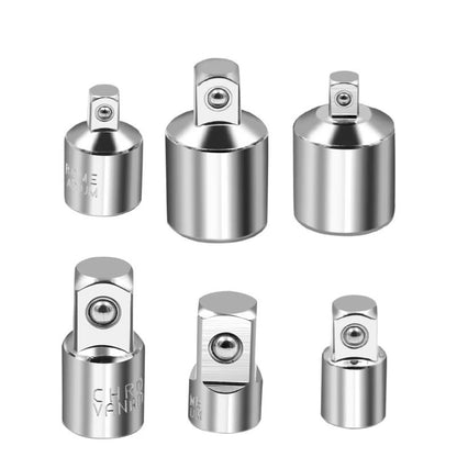CRV Chrome Vanadium Steel Socket Adapter Set  12 To 38 To 14 Ratchet Wrench Converter 5