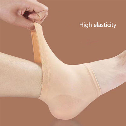 Anti Crack Heel Socks, Plantar Fasciitis Support, Elastic Cloth for Achilles Tendonitis, Calluses Cracked Feet Relief