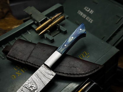 Elegant Handmade Damascus Steel Chef Knife With Wood Handle 2