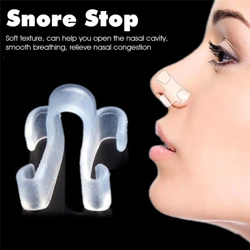 Snore Prevention Gadget, Anti Snoring Device Snore Stop Corrector, Sleeping Aid, Healthy Care Nose Clip for Better Sleep