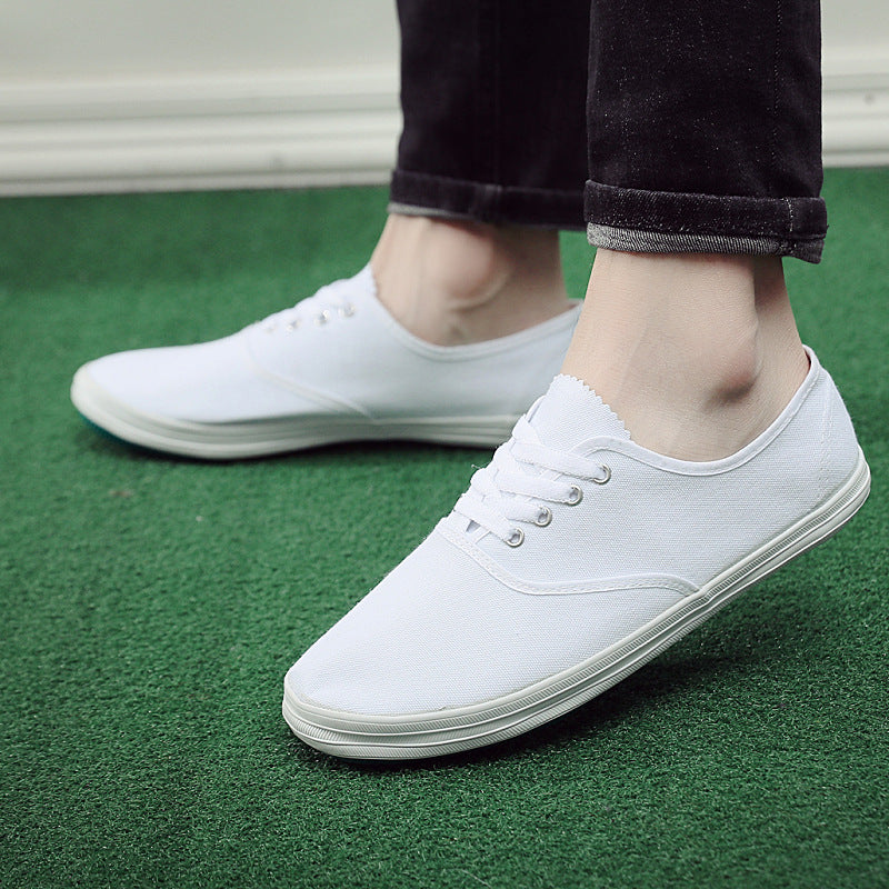 New Casual Lazy Slipon Work Shoes Unisex Canvas White Designer Labor Insurance Shoes 2