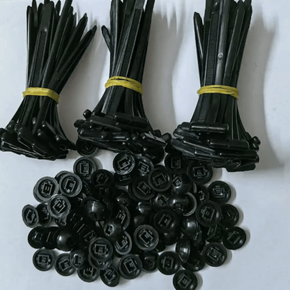 GripLock 100 Pack Heavy Duty Nylon Cable Ties With Self Locking Design 3