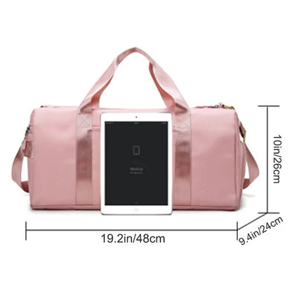 Sports Gym Duffel Bag For Men And Women Travel Workout Fitness Bag With Shoes Compartment Wet Pocke 1