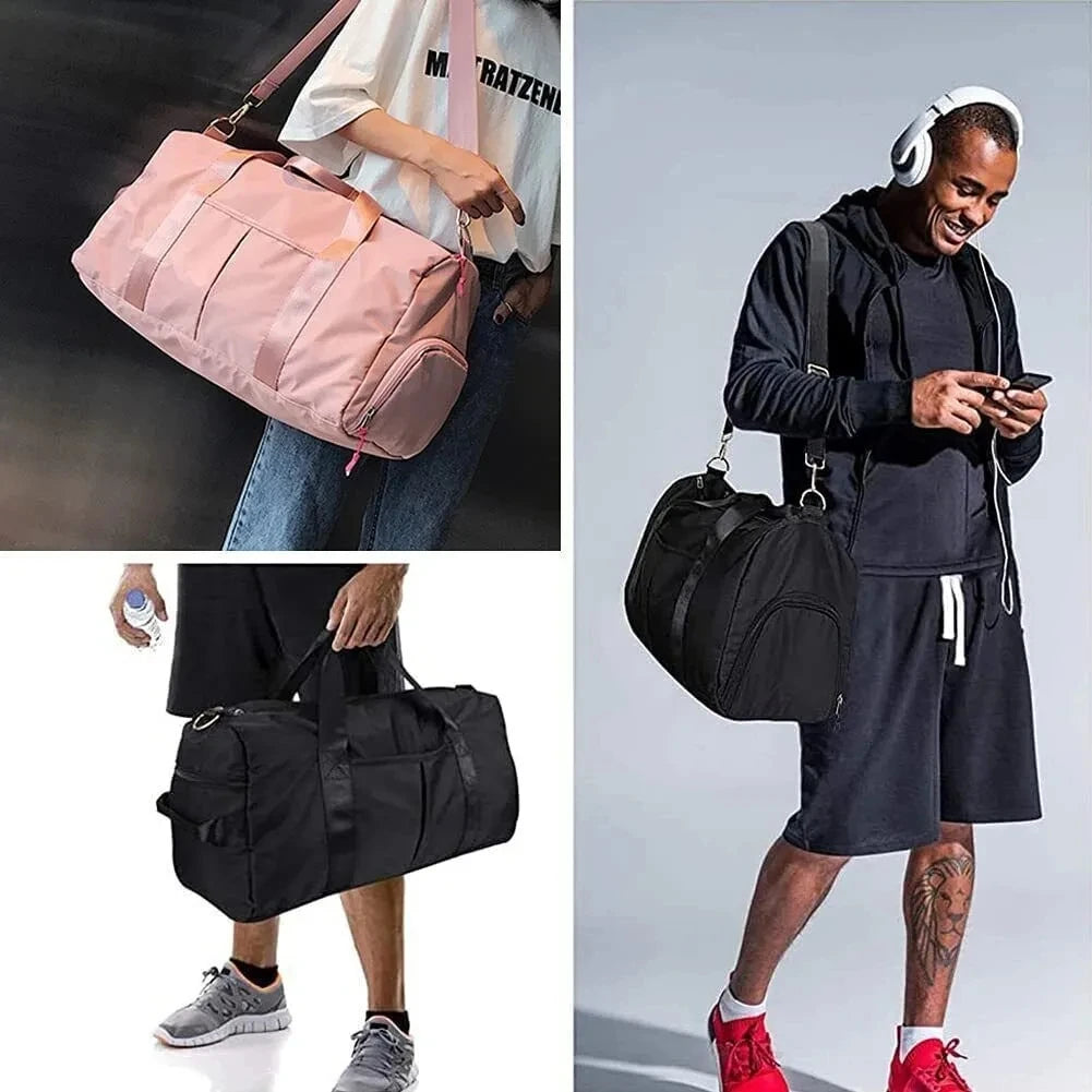 Sports Gym Duffel Bag For Men And Women Travel Workout Fitness Bag With Shoes Compartment Wet Pocke 3