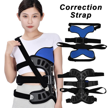 Adjustable Scoliosis Posture Corrector Spinal Auxiliary Orthosis Brace Back Recovery Support For Le