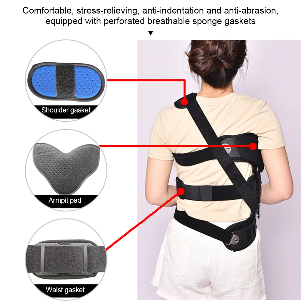 Adjustable Scoliosis Posture Corrector Spinal Auxiliary Orthosis Brace Back Recovery Support For Le