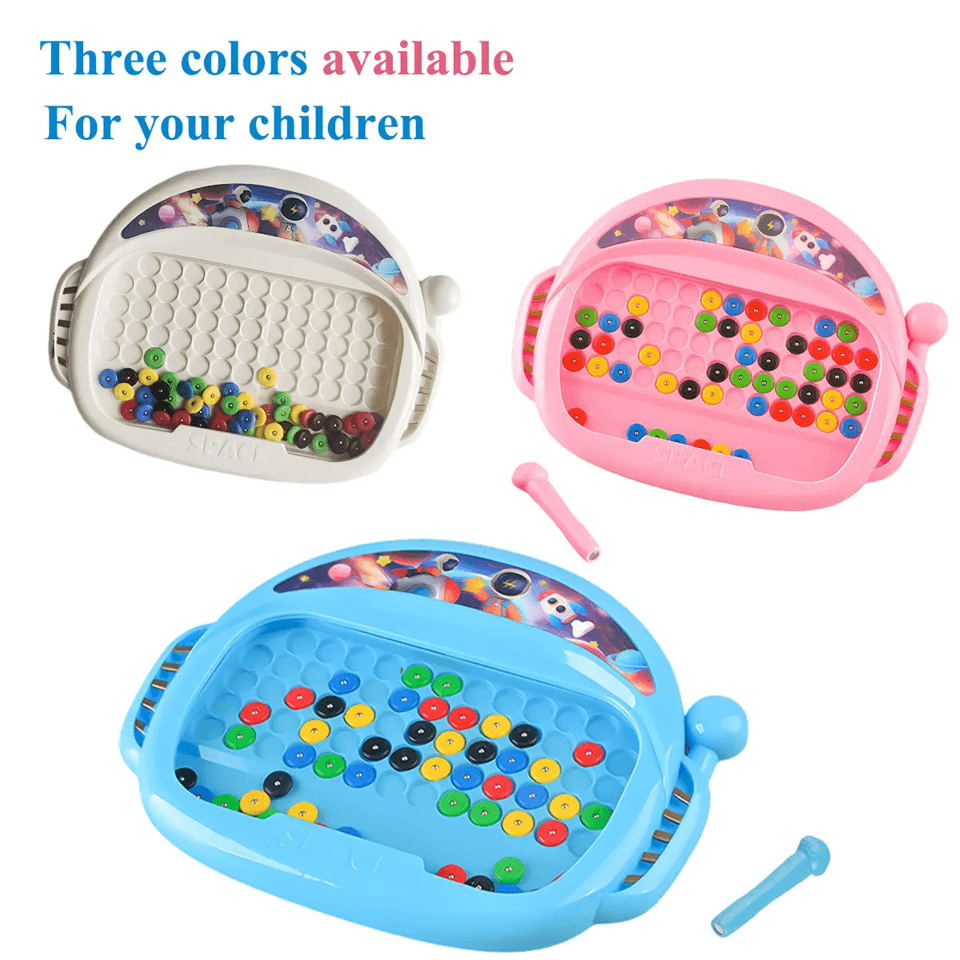 MagnoFun Kids Magnetic Drawing Board With Pen And Beads 1