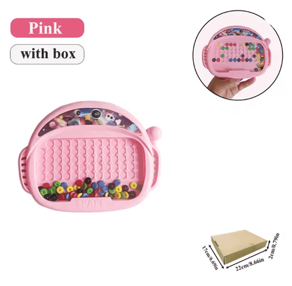 MagnoFun Kids Magnetic Drawing Board With Pen And Beads 3