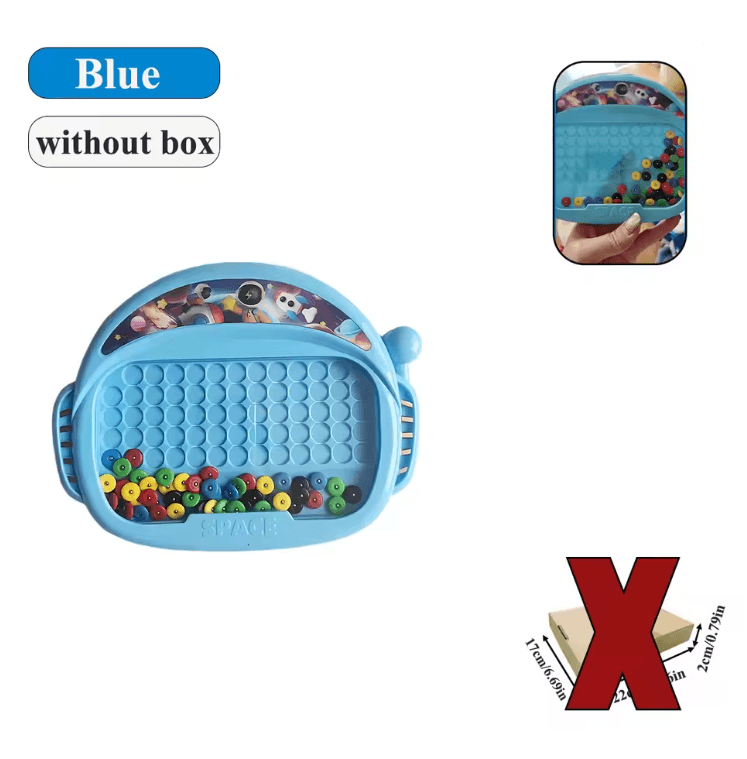 MagnoFun Kids Magnetic Drawing Board With Pen And Beads 4