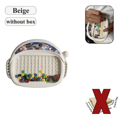 MagnoFun Kids Magnetic Drawing Board With Pen And Beads 6