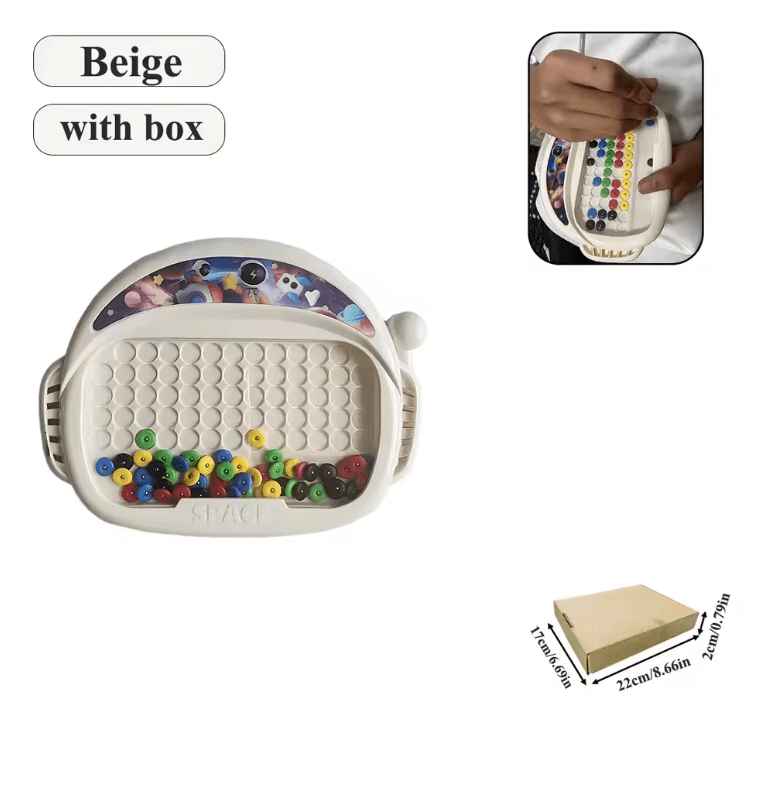 MagnoFun Kids Magnetic Drawing Board With Pen And Beads 7