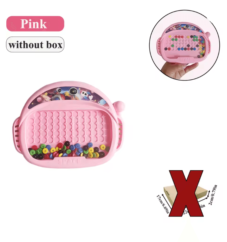 MagnoFun Kids Magnetic Drawing Board With Pen And Beads 8