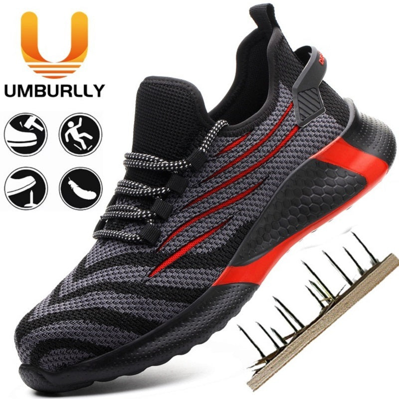 Indestructible Men Work Shoes Safety Boots Lightweight Sneakers Antipuncture Work Shoes Men Boots 3