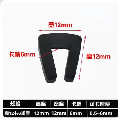 HeavyDuty Rubber Edge Trim U Channel  OilResistant Protective Seal Strip For Cars Machinery  Furnit 19