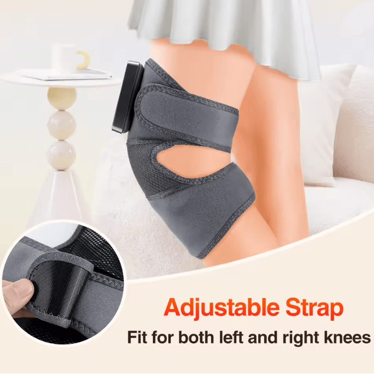ThermaPulse Electric Heated Knee Massager With Vibration And Adjustable Compression 3