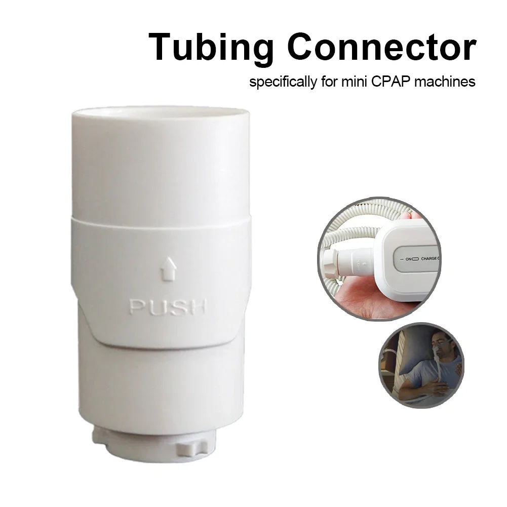 Mini Ventilator Tube Supply Tools, Portable Breathing Respirator Hose Adapter, Replacement Accessory for ResMed
