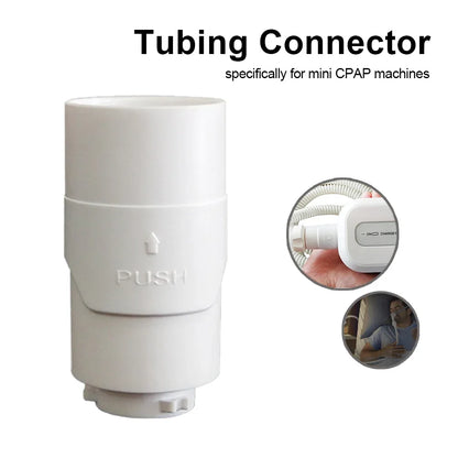 Mini Ventilator Tube Supply Tools, Portable Breathing Respirator Hose Adapter, Replacement Accessory for ResMed