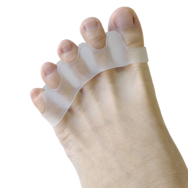 Silicone Toe Separators 1Pair, Bunion Adjuster Gel Corrector Splitter, Foot Pain Relief Thumb Valgus Protector