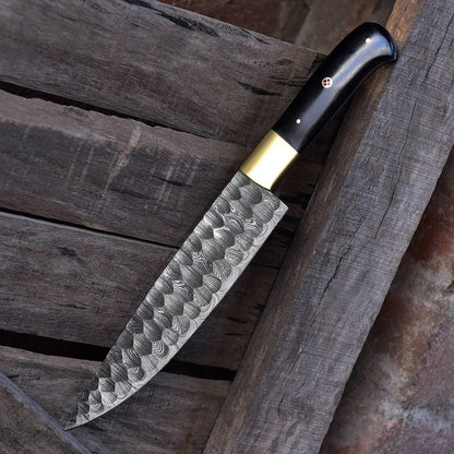 Authentic Hand-Forged Damascus Steel Knife for Kitchen & Outdoor