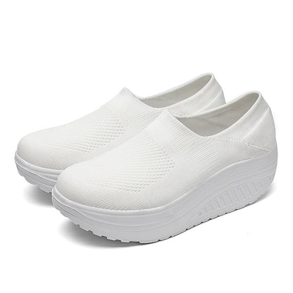 Women Shoes Chunky Sneakers Platform Trainers Slip On Sneakers Outdoor Shoes Ladies Loafers 8