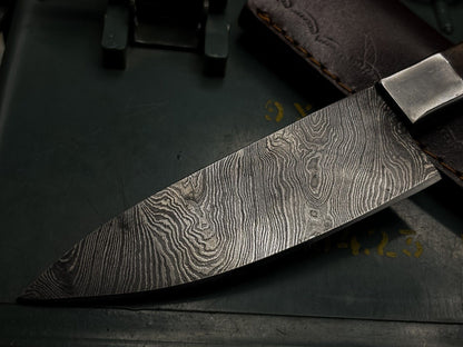 Handmade Damascus Kitchen Chef Knife  Natural Wood Craft Handle 1