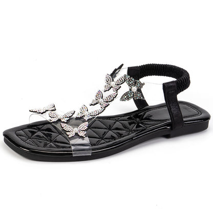 Elegant Womens Sandals Women Summer Shoes Butterfly Ladies Sandal Outdoor Flat Footwear 5