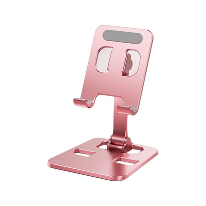Foldable Aluminum Alloy, Universal Desk Phone Holder, Adjustable Metal Mount Stand for Tablet and Mobile