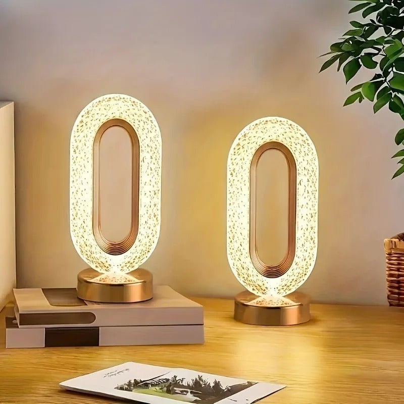USB Rechargeable Kids Night Light, 3D Crystal LED, Touch Control, Color Changing Star Moon Lamp for Bedroom