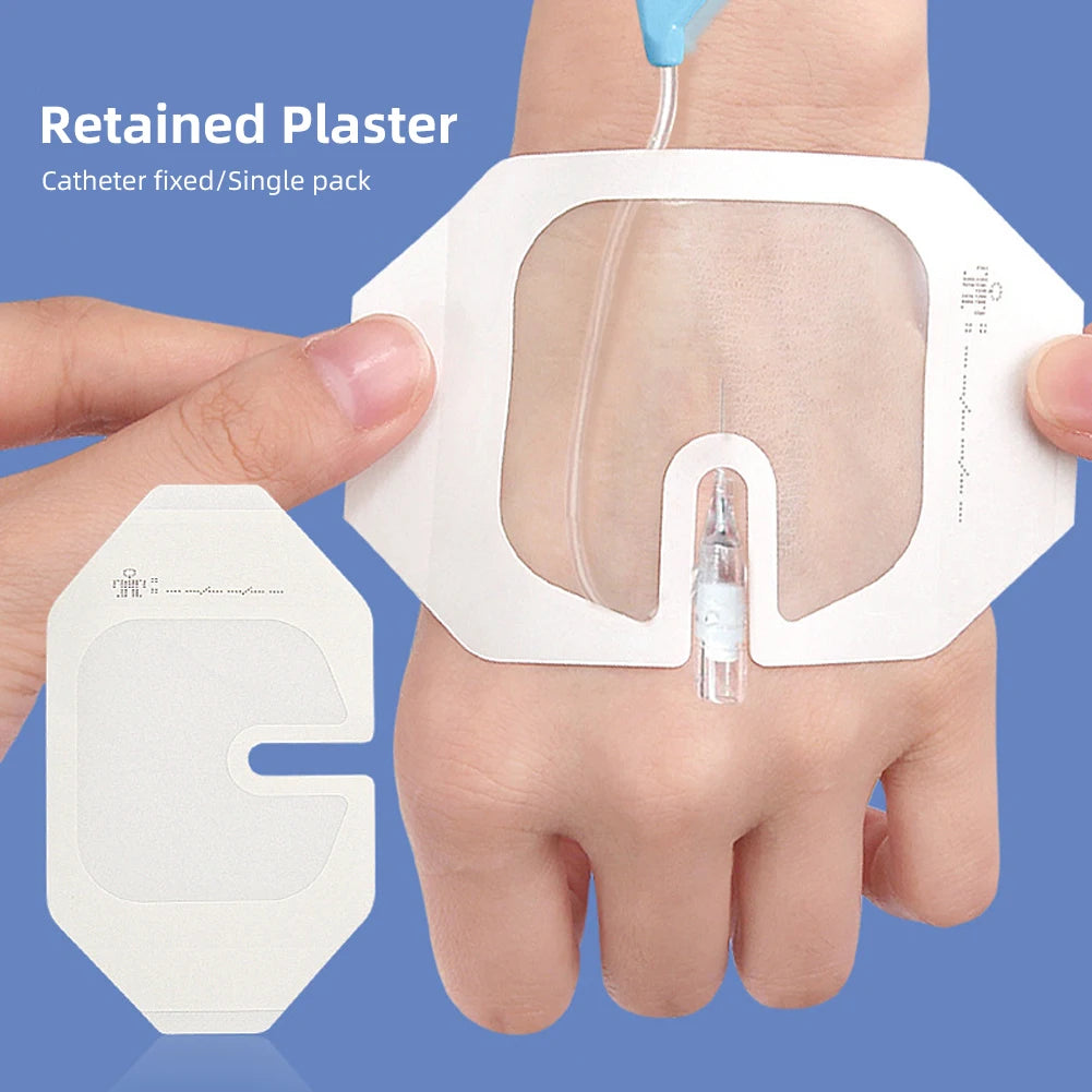 Waterproof Dressing Patch, PU Transparent Visual Retained Plaster, Invisible Fitting Catheter Fixation, Adhesive Film