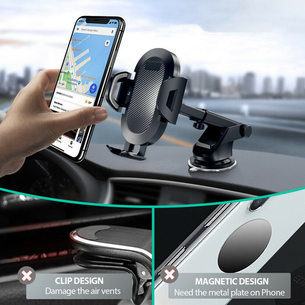 Universal Car 360°Rotate MobilePhone Holder Mount Sucker Retractable Arm Phone Bracket Stand Fit For iPhone and Xiaomi