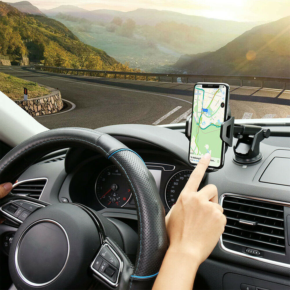 Universal Car 360°Rotate MobilePhone Holder Mount Sucker Retractable Arm Phone Bracket Stand Fit For iPhone and Xiaomi