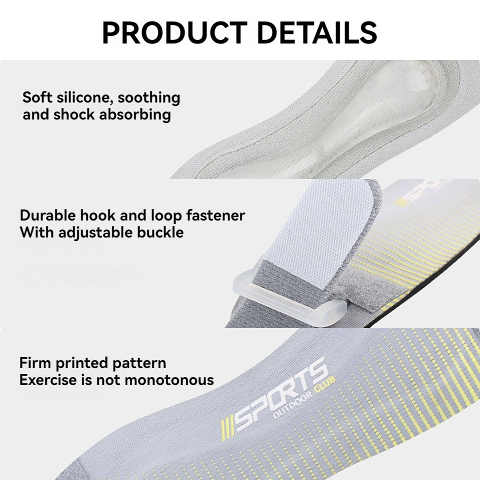 Adjustable Knee Sleeve, Sports Patella Strap, Compression Knee Pads, Shock Absorption Support, Outdoor Running
