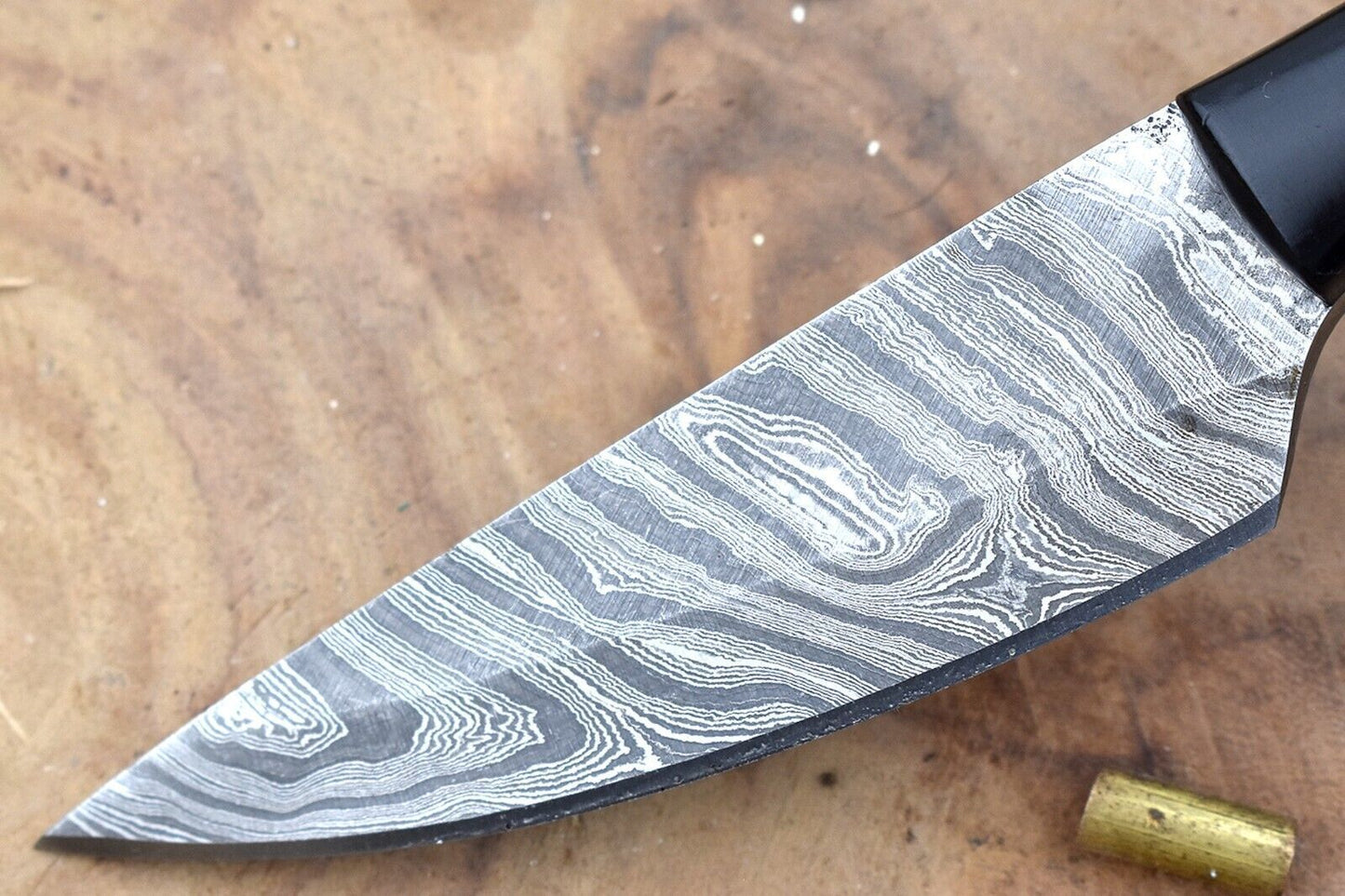 Custom Handmade Damascus Steel Kitchen Chef Knife With Black Resin Thappa Handle 2
