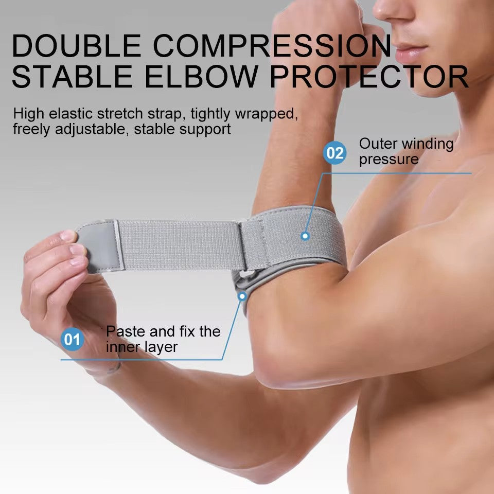 Compression Pad Relieves Tendonitis Breathable Tennis Elbow Brace Adjustable Golf Elbow Forearm Bra 1