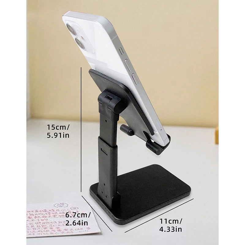 Mobile Phone Support, Adjustable Height Cell Phone Stand, Universal Desktop Phone Holder for Smart Phones Desk Accessory