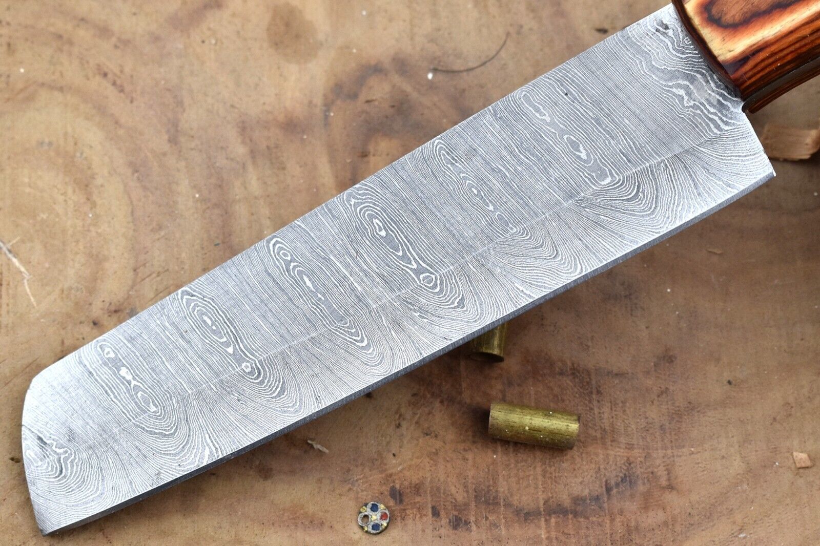 Custom Handmade Damascus Steel Kitchen Chef Knife With Resin Thappa Handle 2