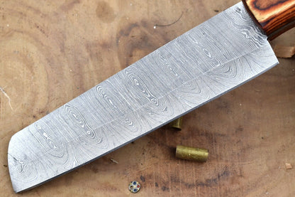 Custom Handmade Damascus Steel Kitchen Chef Knife With Resin Thappa Handle 2