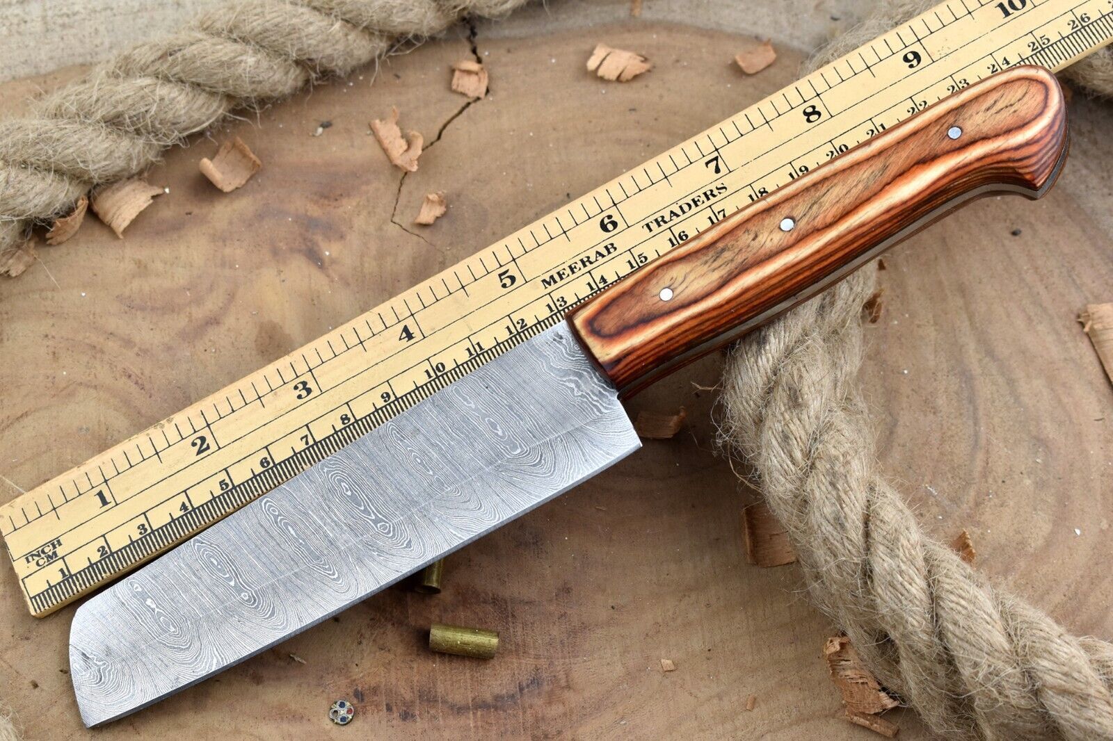 Custom Handmade Damascus Steel Kitchen Chef Knife With Resin Thappa Handle 3