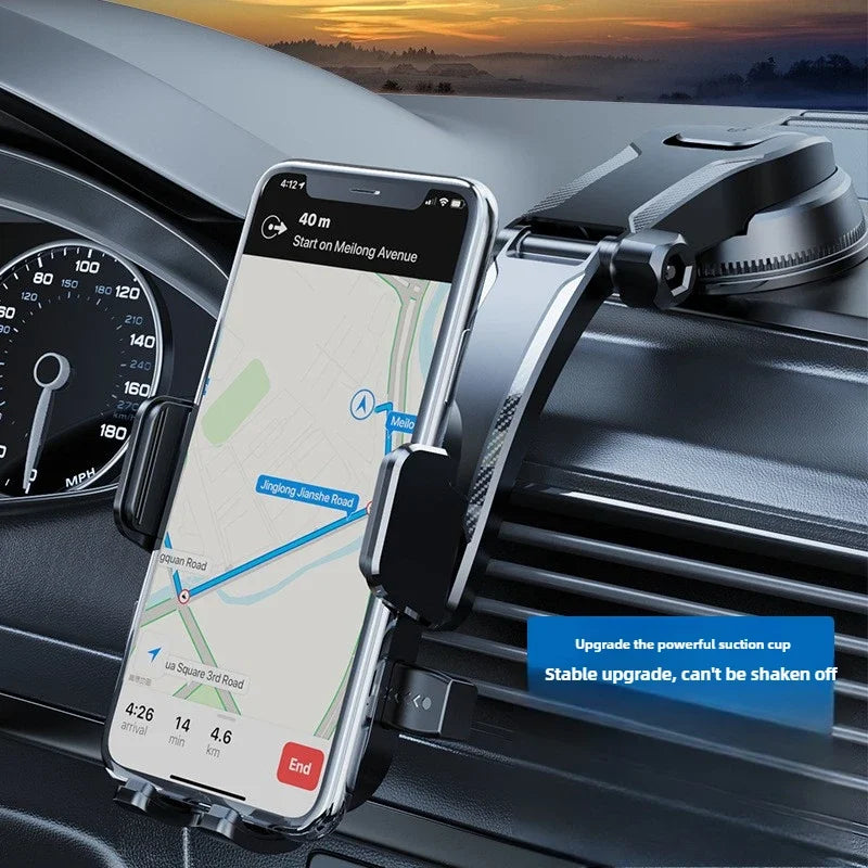 Universal Suction Cup Car Phone Holder, New Model, Stable In-Car Interior Navigation Mount Stand