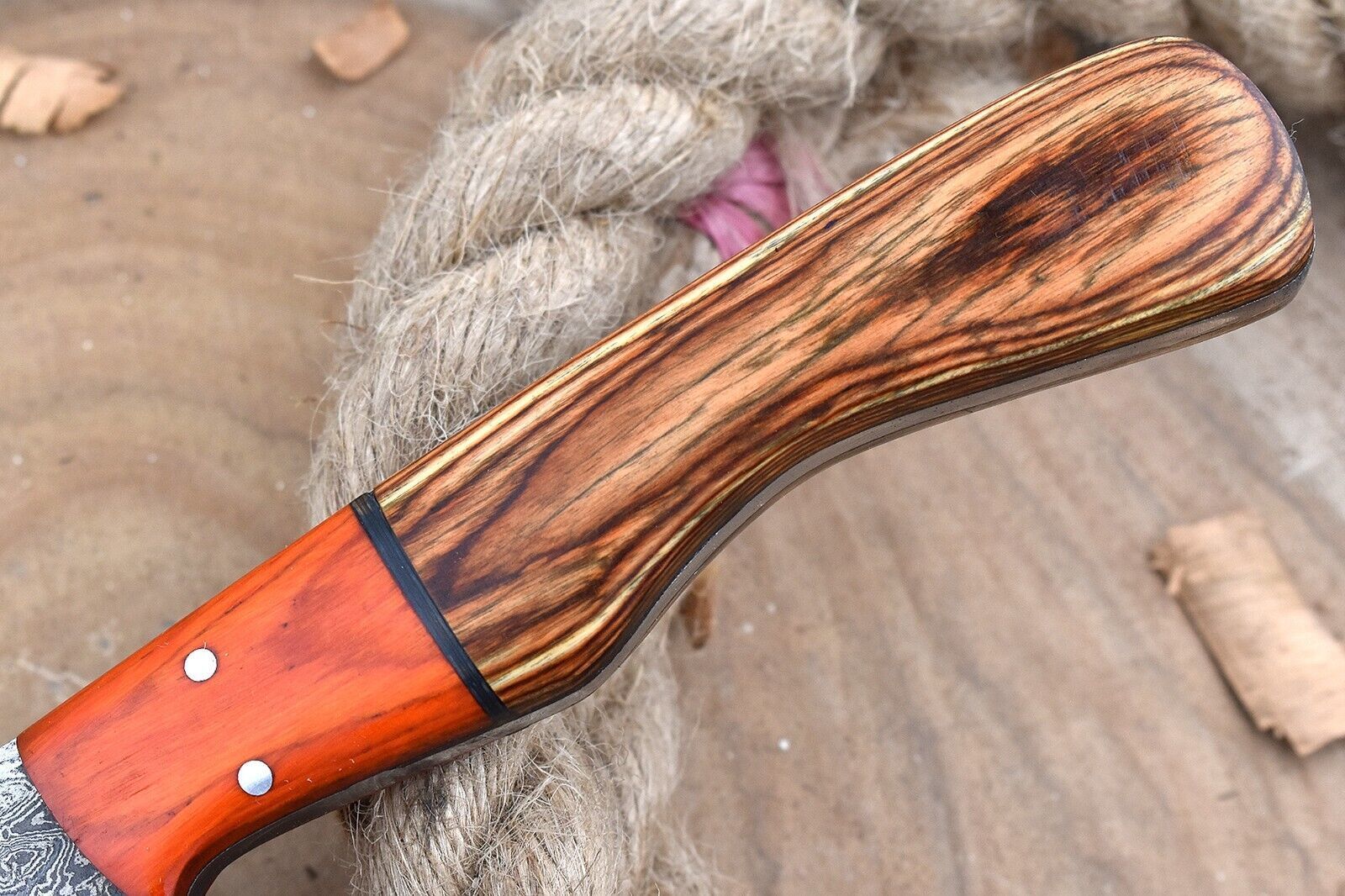 Handmade Damascus Steel Kitchen Chef Knife With Resin Thappa Handle 1
