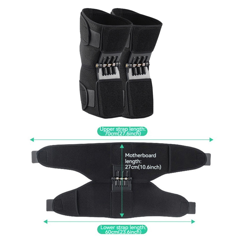 Knee Booster Adjustable Brace, Outdoor Mountaineering Patella Support, Unisex Knee Protector for Squatting and Sports