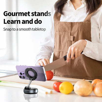 Mechanical Vacuum Suction Cup, Car Phone Magnetic Stand, Universal Navigation Holder, 360 Degree Rotating Bracket