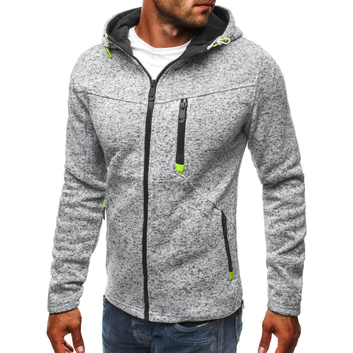 Mens Jacquard Hoodie Premium Fleece Pullover Brand Hooded Sweatshirt For Men Comfort Fit Streetwear 1