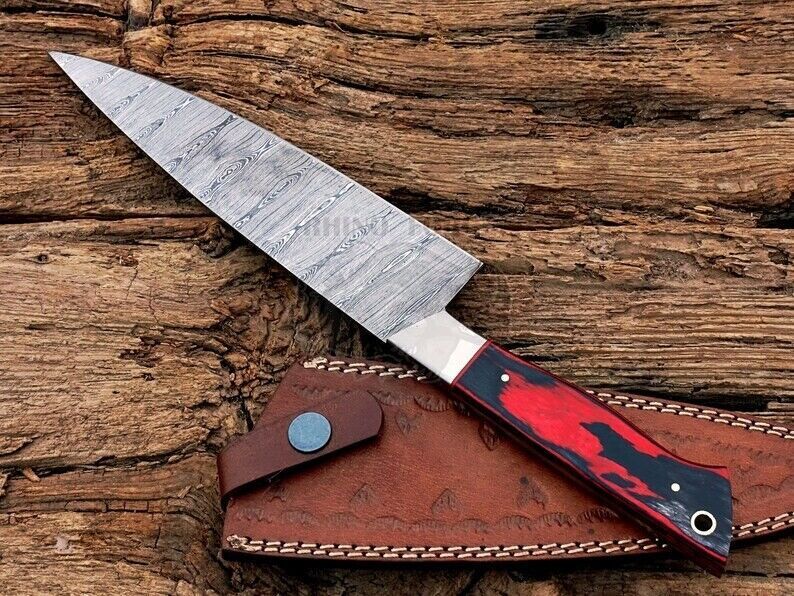 Handmade Damascus Steel Chef Knife With Premium Wood Handle 1
