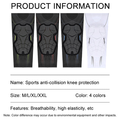 Crashproof Sports Knee Support Pad, Elastic Empowered, Volleyball Basketball Protective Sleeve
