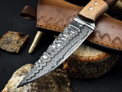 Authentic Handmade Damascus Chef Knife For Kitchen  Outdoor Use 1