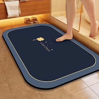 Super Absorbent Diatomite Bath Mat Quick Dry Non Slip Bathroom Floor Mat 6