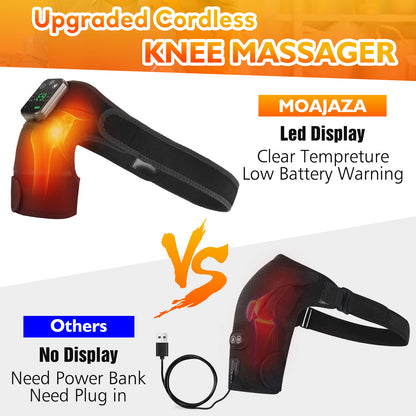 Heating Vibration Shoulder Support Massager Rechargeable Shoulder Brace Belt Knee Pain Relief Therm 1